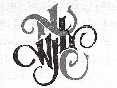 N - Why - C lettering type typography