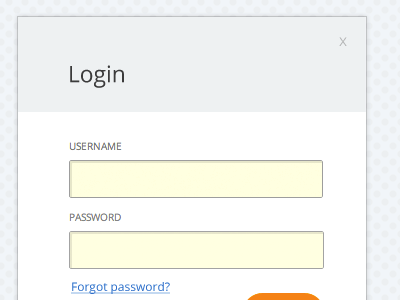 EnteCity.com / Login form lightbox login