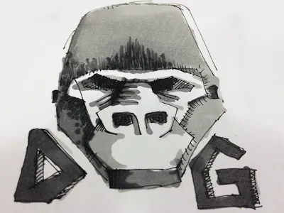 Not Dolce & Gabbana drawing gorilla sketch