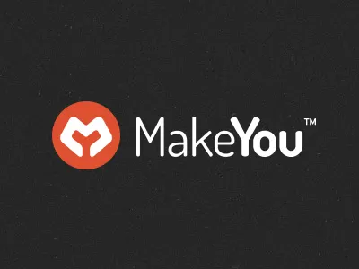 MakeYou badge branding id identity logo stamp symbol