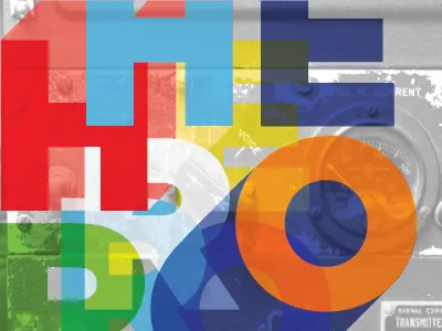 HERO 2 exploration graphic hero layered sans serif texture typography