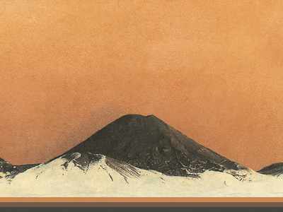 I Am Alive album art mountain simple texture