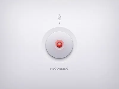 Recording audio button recording ui user interface