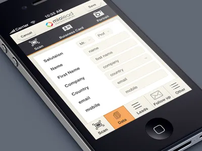 Lead page design app ios iphone