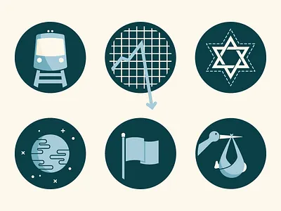 October 24 birth earth flag graph icons jewish planet space star of david stock stork subway