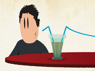 Milkshake illustration sucks