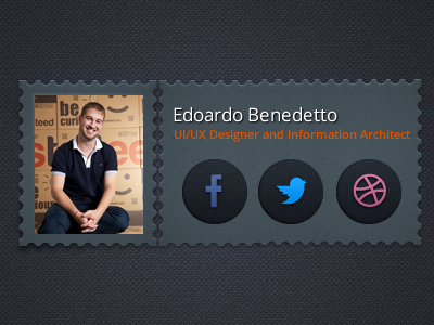 Personal Stamp badge dribbble facebook social stamp twitter vintage