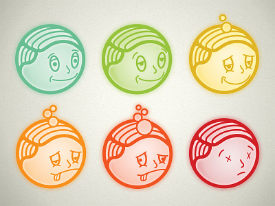 The Six Stages of Drunkenness drunk face icon