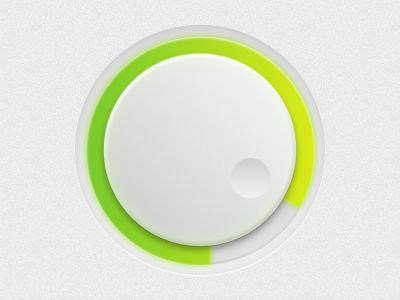 Control Wheel control gray green knob progress ui ux volume wheel white