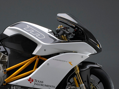 Mission Motors bike electric green indentity logo motorcycle racing