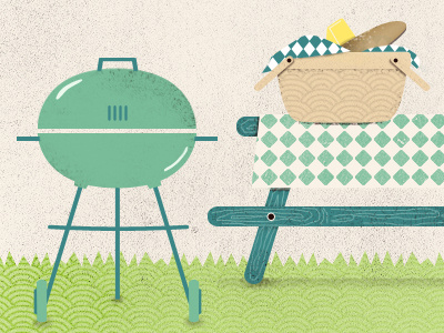 Picnic Illustration bbq illustration picnic