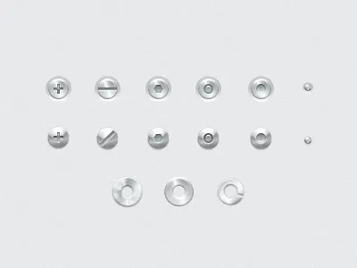 Chrome Screws & Rivets chrome rivets screws washer