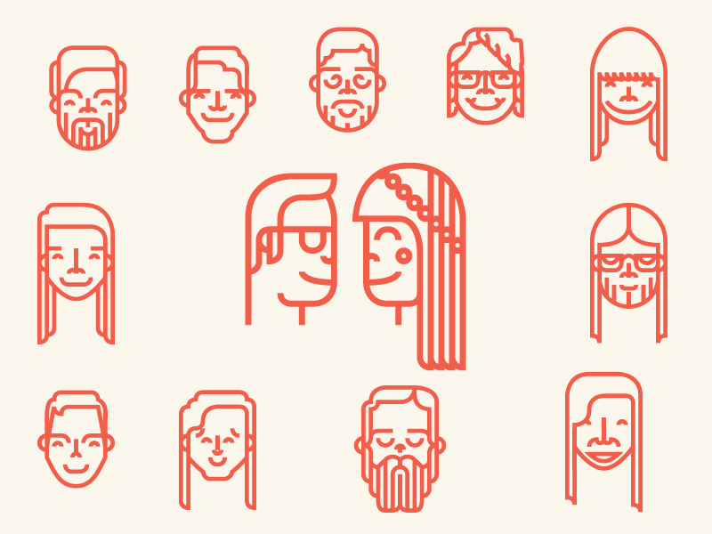 Wedding Party [GIF] animation best man gif husband illustration invitations maid of honor party portrait program wedding wife