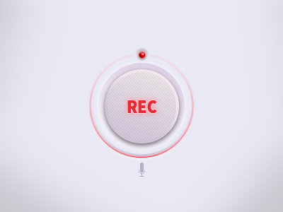 Rec Button button rec record button red light ui