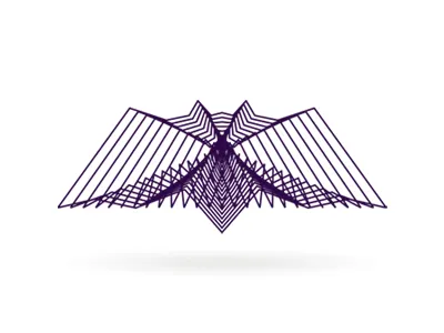 alextass.com logo design symbol - sound wave bat alex tass bat brand character creative design identity logo logo design logo designer nocturn portfolio purple symbol type typography