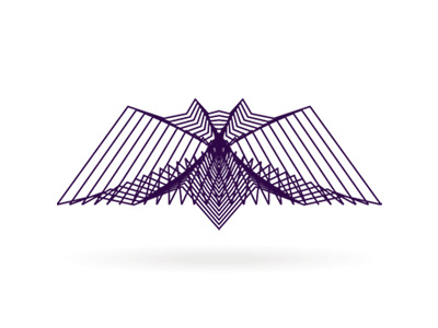 alextass.com logo design symbol - sound wave bat alex tass bat brand character creative design identity logo logo design logo designer nocturn portfolio purple symbol type typography