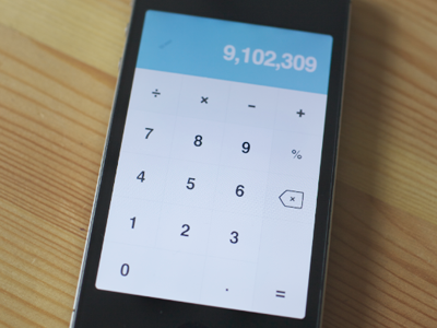 Simple Calc iphone minimal simple