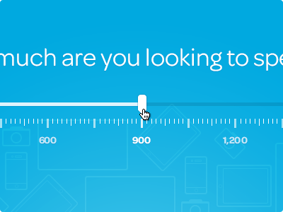 Price slider gauge handle interaction interactive price settings slider ui ux