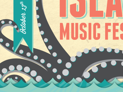 Treasure Island Music Festival Poster illustration poster design