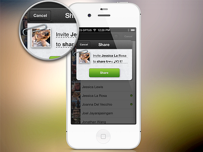 Share Popup Sheet dialog ios paperclip popover popup share sheet social ui