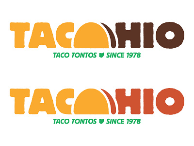 Since 1978! brown burrito logo ohio orange red t shirt taco vector