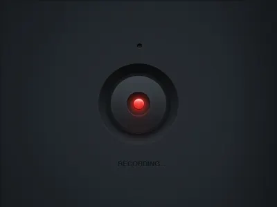 Dark side recordings audio button microphone rec recording ui user interface