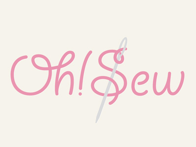 Oh!Sew branding clothing logo design