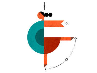 Ballerina geometric illustration vector