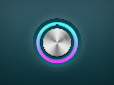 Color Picker app button button color picker color picker color selector dark design elegant green knob neon silver ui web