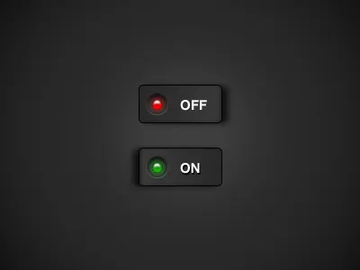 On/Off Switch 3d button dark green icons ios iphone light navigation red settings switch toggle ui ux