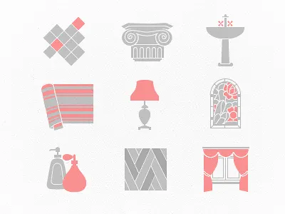Icons for an interior designer