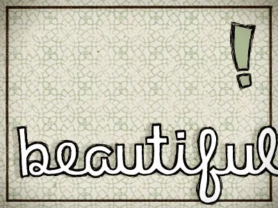 ! Beautiful ! continous font handwriting pattern retro sketch