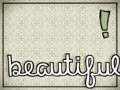 ! Beautiful ! continous font handwriting pattern retro sketch