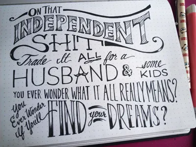 Lettering Lyrics, Kanye hand lettering kanye west pen sketchbook typography