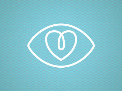 Lookin' for love eye heart logo photographer wedding