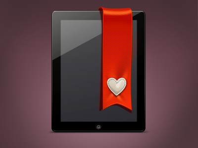 Bookmark bookmark favorite heart icon ipad