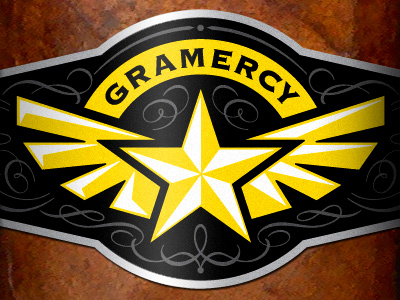 Gramercy Cigars branding cigar. logo packaging star wings