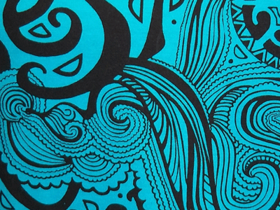 Maori Closeup best beach maori polynesian screen print screenprint t shirt