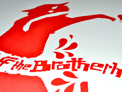 Screenprint process color 1 of 3 cat gigposter jason taylor kitty leopard process screenprint tiger