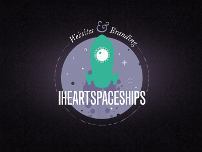 Iheartspaceships branding identity logo