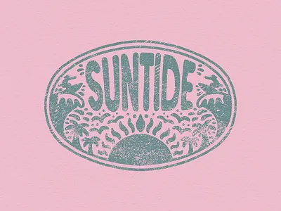 Suntide Merch Design brand brand design brand identity brand logo branding design graphic design illustration logo logo design merch merch design mimosa branding