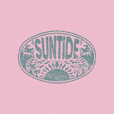 Suntide Merch Design brand brand design brand identity brand logo branding design graphic design illustration logo logo design merch merch design mimosa branding