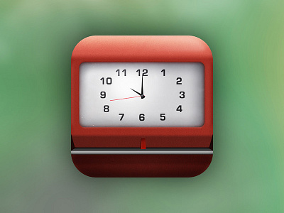 Time Card App 3d icon ios time card