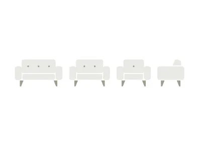 Living Room icons chair icon illustration pictogram sofa vector