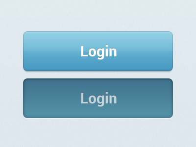 Login Button blue button fun gradient interface press static