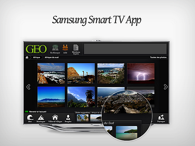 Geo Samsung Smart TV App app connected tv tv ui user experience user interface ux