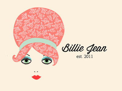 Beehive Logo beehive bees blog blog design bright face feminine girl girls face illustration logo retro woman