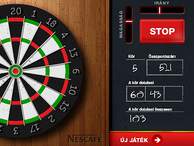 Darts game darts game ui wood