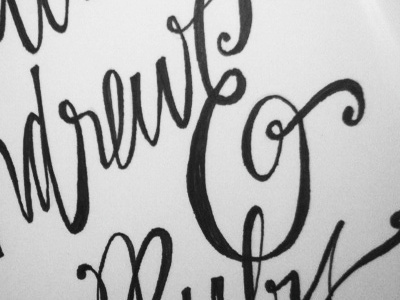 MA&R type sculpture calligraphy hand drawn lettering