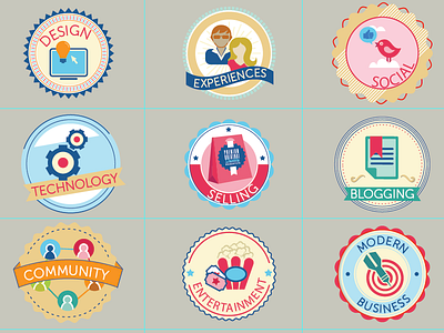 Category Badges badges blog categories